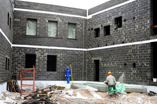 Pašvaldības pirmsskolas izglītības iestādes celtniecības process (19.12.2008)