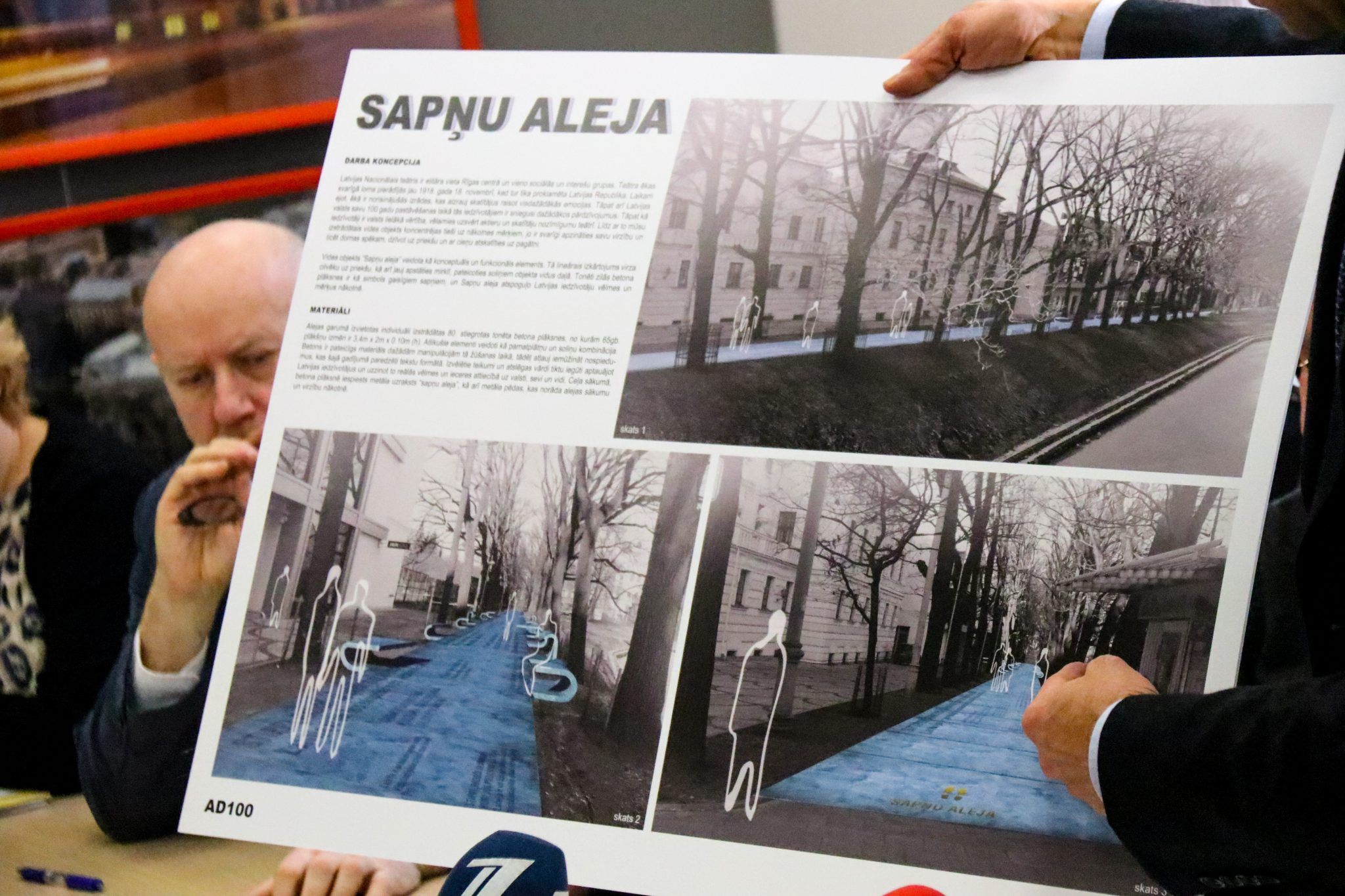 Pie Latvijas Nacionālā teātra veidos aleju ar nosaukumu “Laika priekškars”