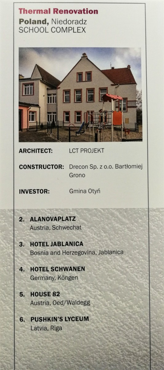 Lepojamies! Puškina liceja ēka skatītāju balsojumā savā nominācijā starptautiskajā arhitektūras konkursā „Baumit LifeChallenge” ieguva godpilno sesto vietu