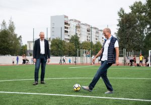 Sporta un aktīvās atpūtas laukums apkaimē pie Mežciema pamatskolas un Rīgas 89.vidusskolas, Hipokrāta ielā 27/29