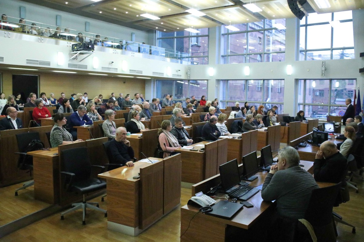 Informatīvais seminārs par Rīgas pašvaldības līdzfinansējumu kultūrvēsturiskā būvmantojuma saglabāšanai 2019. gadā pulcē vairāk nekā 130 interesentu