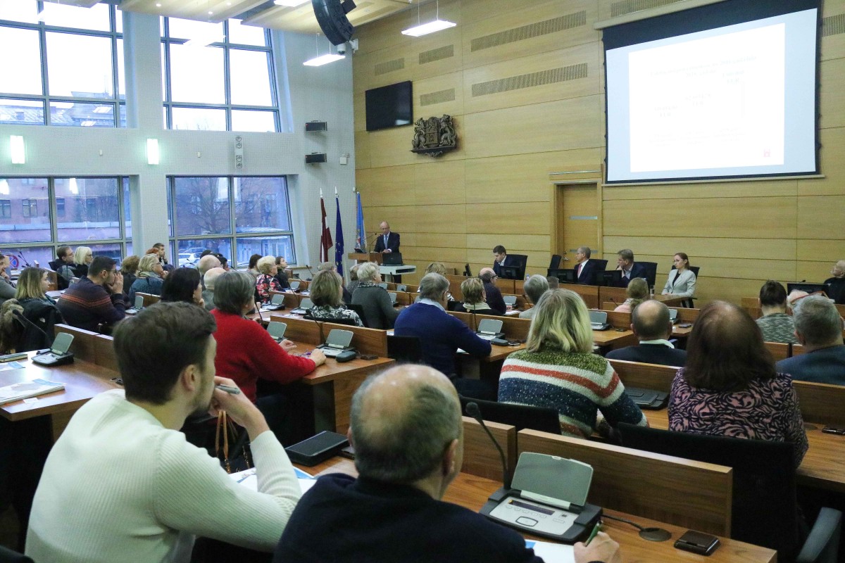 Informatīvais seminārs par Rīgas pašvaldības līdzfinansējumu kultūrvēsturiskā būvmantojuma saglabāšanai 2019. gadā pulcē vairāk nekā 130 interesentu