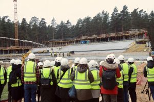 Mežaparka jaunās estrādes būvdarbi apsteidz plānoto darbu grafiku par aptuveni pusotru mēnesi