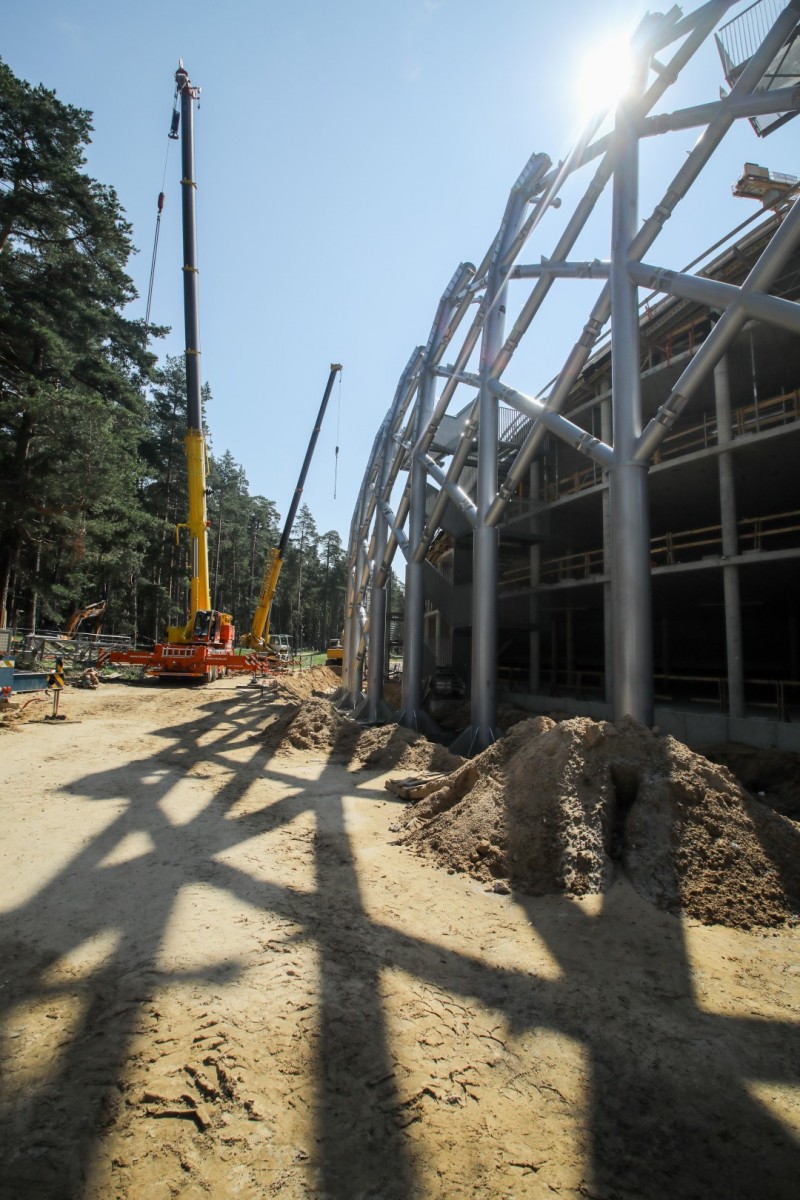 Mežaparka jaunās estrādes būvniecība norit pēc plānotā grafika