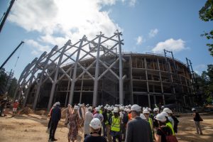 Mežaparka jaunās estrādes būvniecība norit pēc plānotā grafika