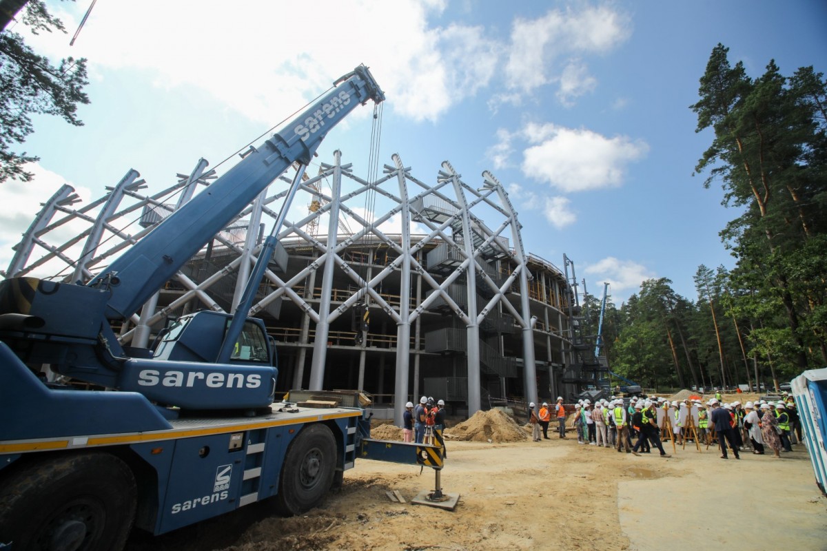 Mežaparka jaunās estrādes būvniecība norit pēc plānotā grafika