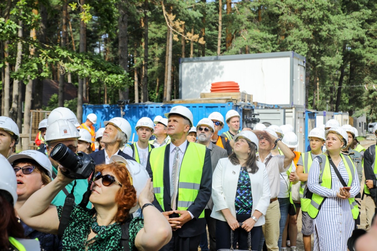 Mežaparka jaunās estrādes būvniecība norit pēc plānotā grafika