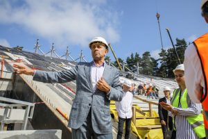 Mežaparka jaunās estrādes būvniecība norit pēc plānotā grafika