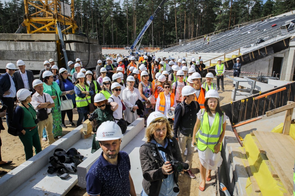 Mežaparka jaunās estrādes būvniecība norit pēc plānotā grafika