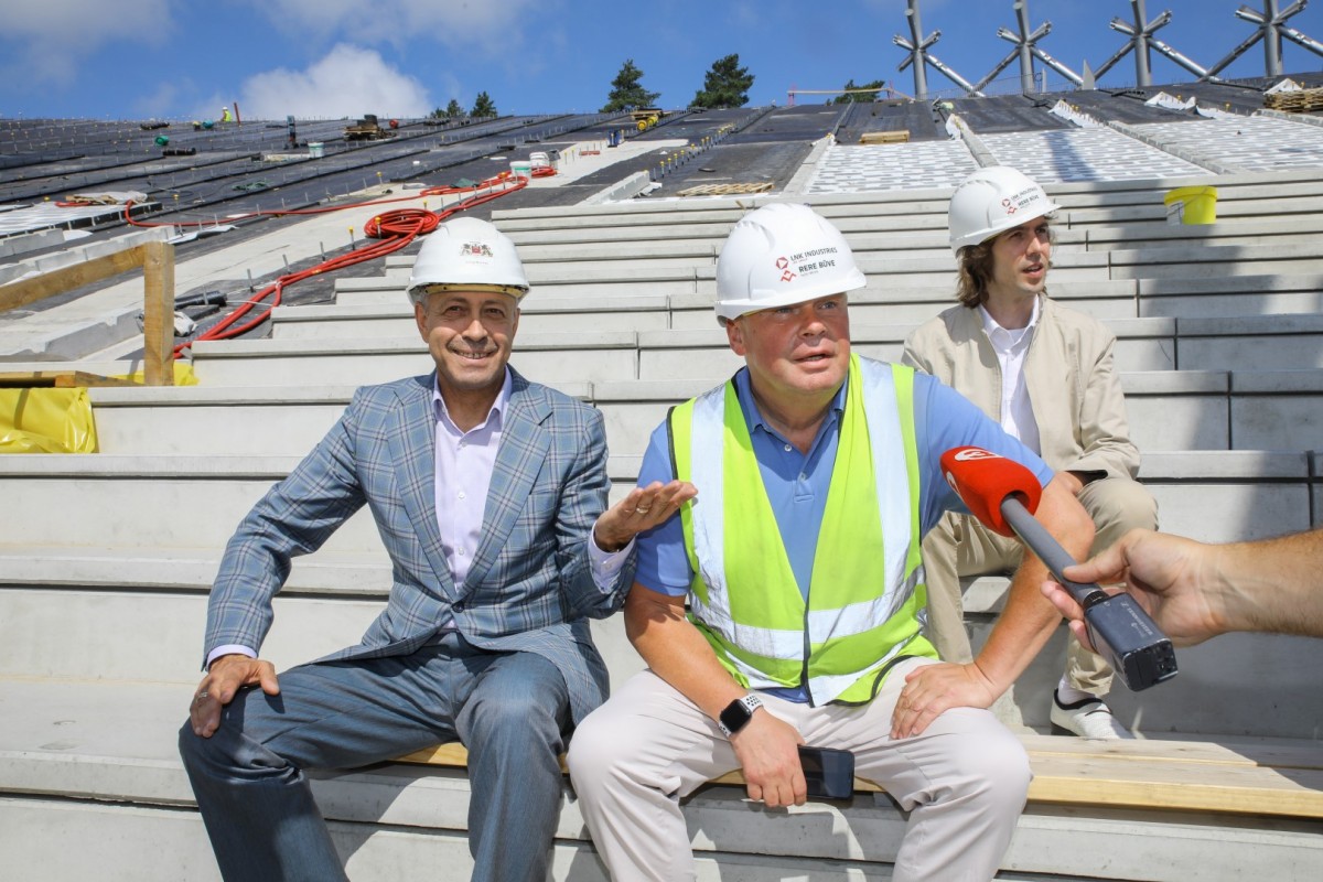 Mežaparka jaunās estrādes būvniecība norit pēc plānotā grafika