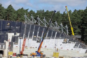 Mežaparka jaunās estrādes būvniecība norit pēc plānotā grafika