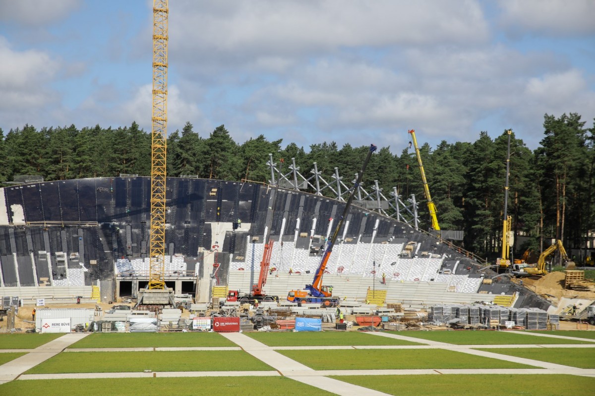Mežaparka jaunās estrādes būvniecība norit pēc plānotā grafika