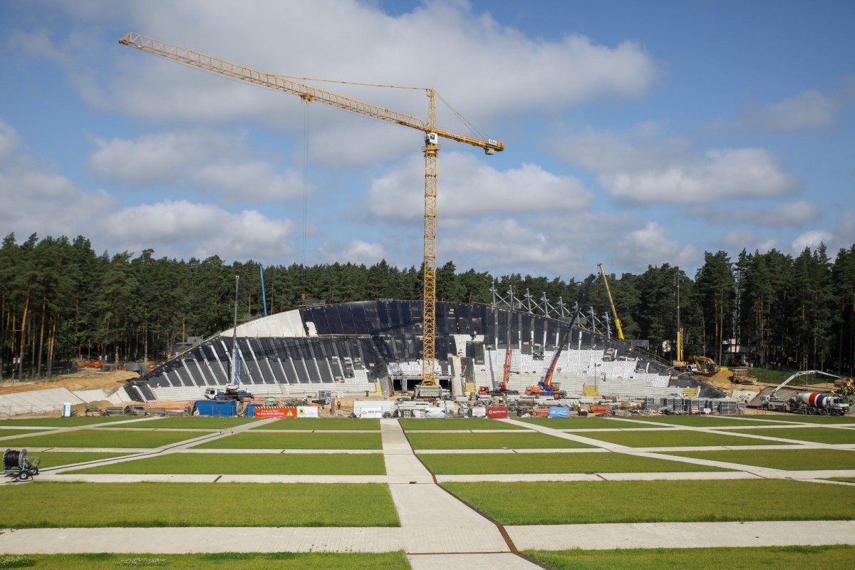 Mežaparka jaunās estrādes būvniecība norit pēc plānotā grafika