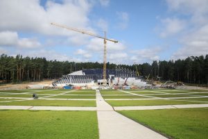 Mežaparka jaunās estrādes būvniecība norit pēc plānotā grafika
