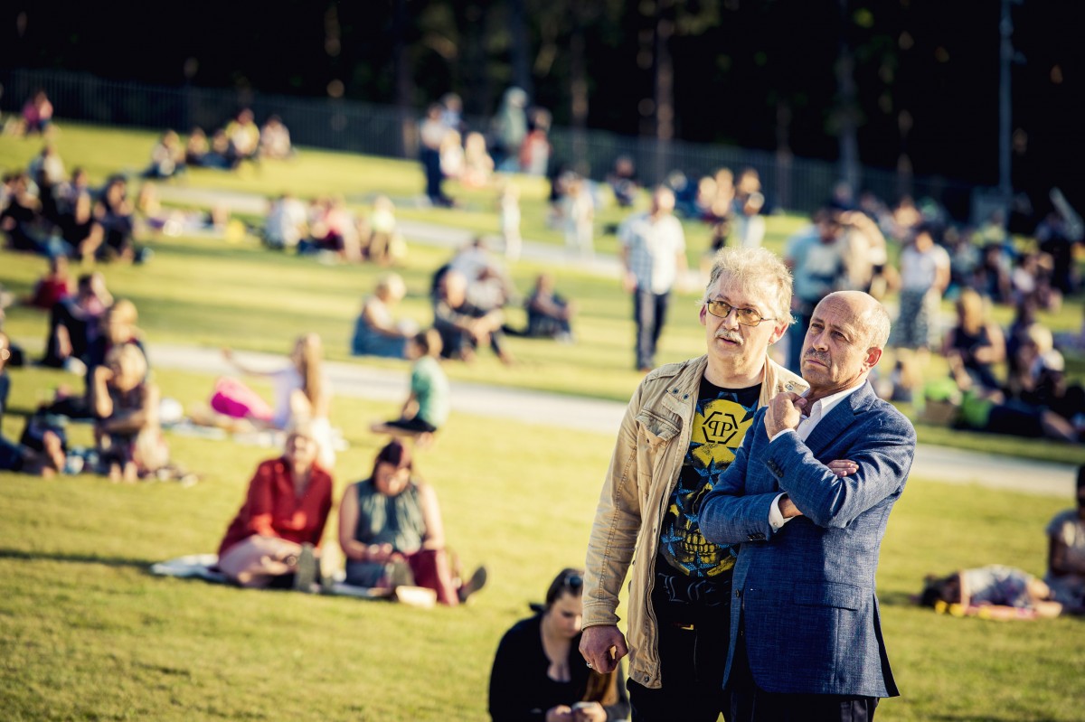 Pie Mežaparka topošās estrādes aizvadīts pirmais Lielais pikniks