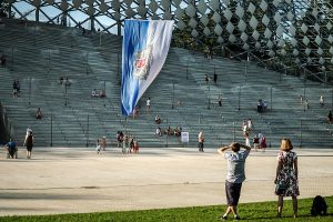 16.08.2020. Rīdzinieki un pilsētas viesi Lielā piknika laikā novērtē jauno Mežaparka estrādi