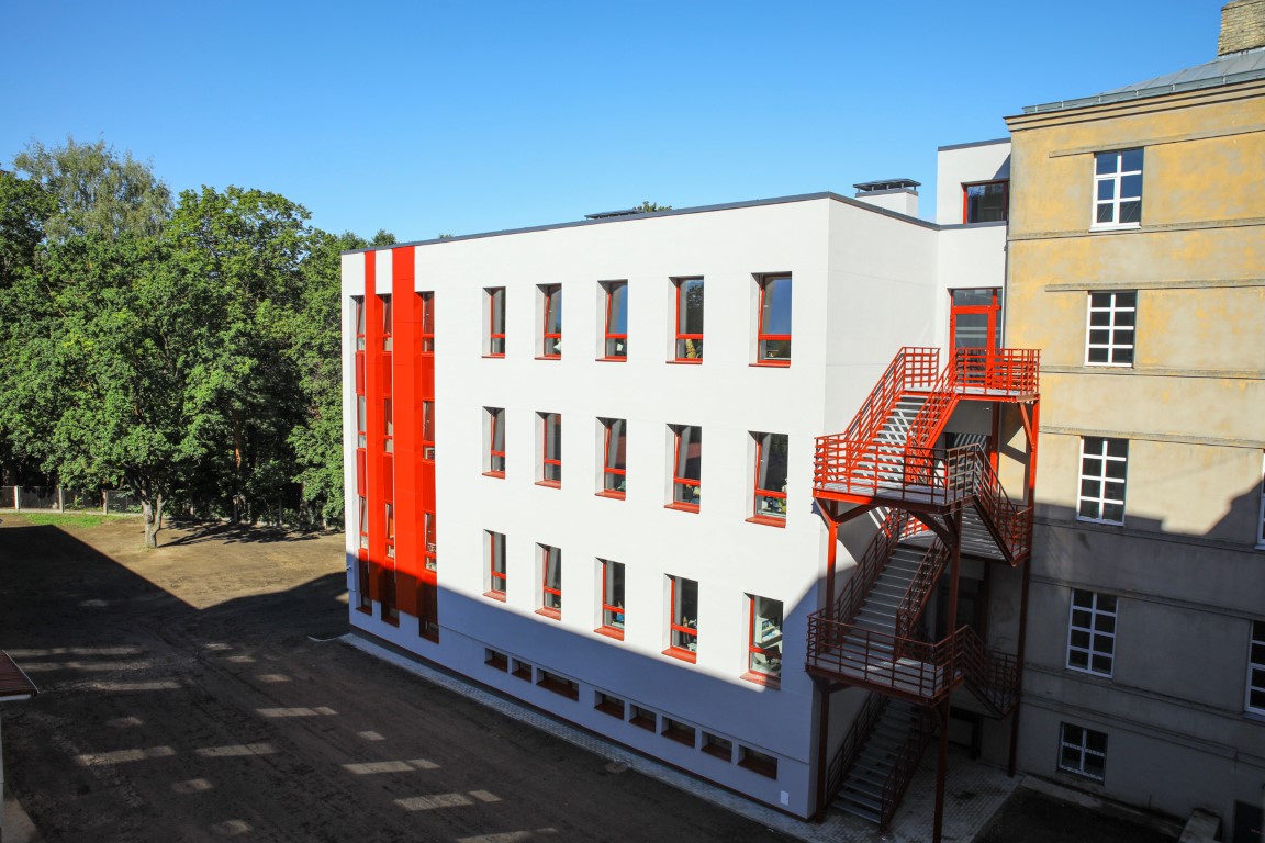 Rīgas Angļu ģimnāzija jauna piebūve