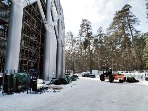 Turpinās Mežaparka Lielās estrādes noslēdzošie būvniecības darbi