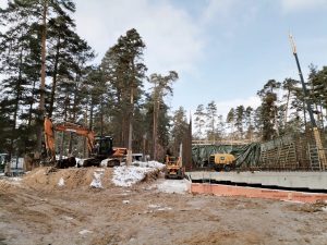 Turpinās Mežaparka Lielās estrādes noslēdzošie būvniecības darbi