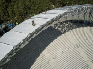 Mezaparka membranas jumts