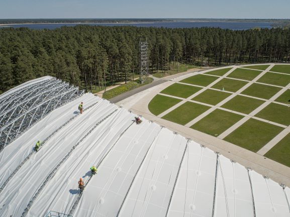 Mezaparka membranas jumts