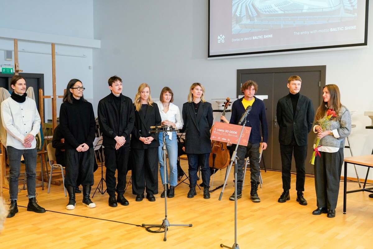 Rīgas filharmonijas starptautiskajā arhitektūras metu konkursā uzvaru gūst mets “Baltic Shine”