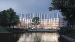 Rīgas filharmonijas starptautiskajā arhitektūras metu konkursā uzvaru gūst mets “Baltic Shine”