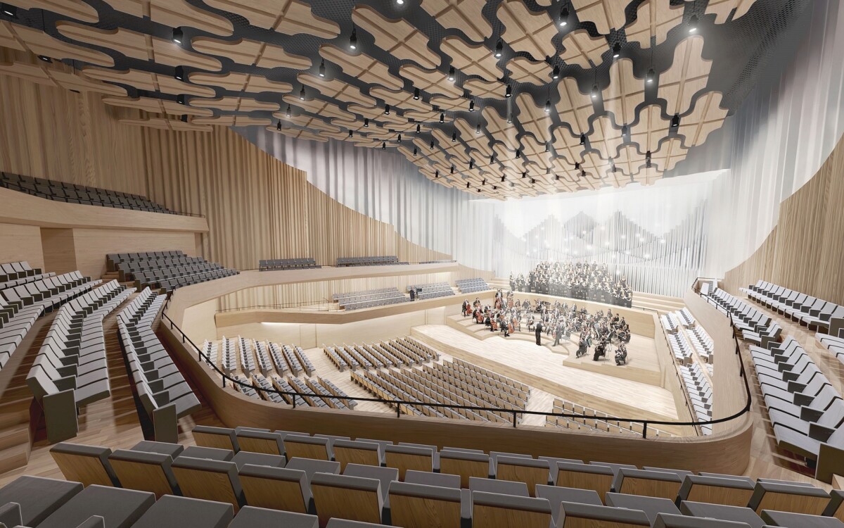 Rīgas filharmonijas starptautiskajā arhitektūras metu konkursā uzvaru gūst mets “Baltic Shine”