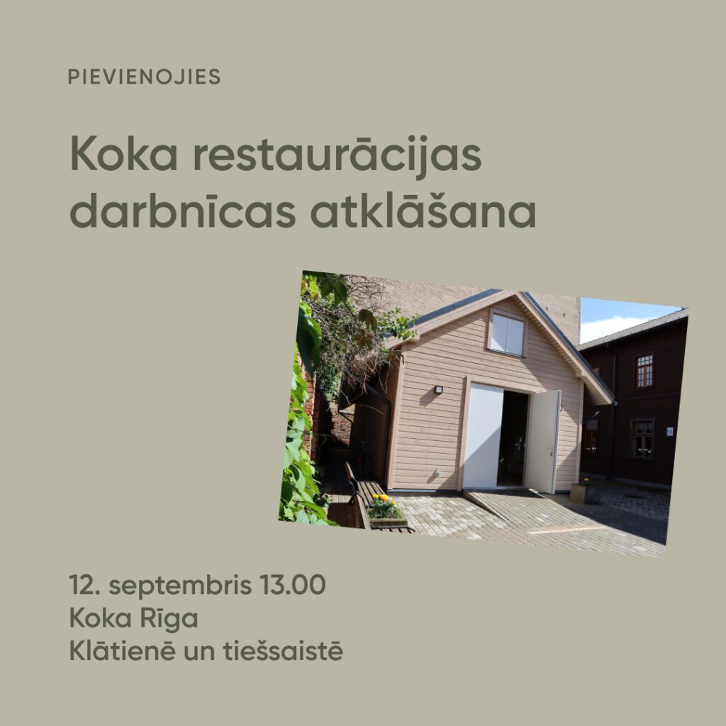 Rīga FB Koka restauracijas darbnicas atklasana