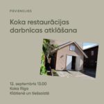 Rīga FB Koka restauracijas darbnicas atklasana