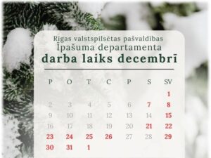 Darba laiks decembrī