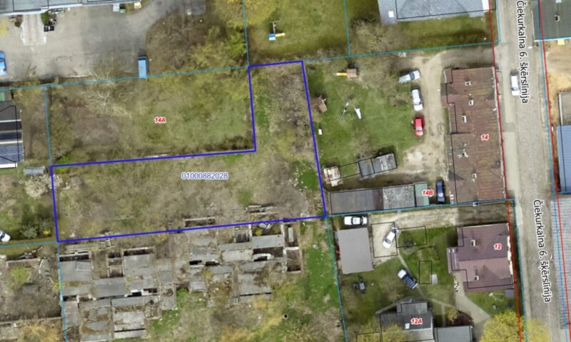 Zemes starpgabals Čiekurkalna 6. šķērslīnijā 14C, Rīgā (kadastra apzīmējums 0100 088 2028)