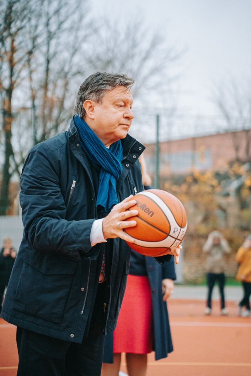 Rīgas Franču licejā pieejams moderns sporta komplekss gan skolēniem, gan apkaimes iedzīvotājiem