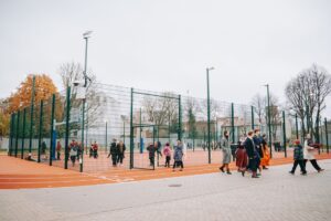 Rīgas Franču licejā pieejams moderns sporta komplekss gan skolēniem, gan apkaimes iedzīvotājiem