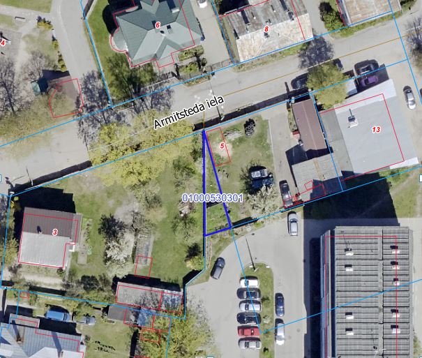 Zemes starpgabals Džeimsa Armitsteda ielā, Rīgā (kadastra Nr. 0100 053 0300; kadastra apzīmējums 0100 053 0301)