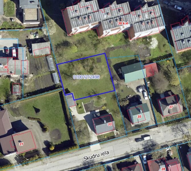 Zemes starpgabals Skudru ielā, Rīgā (kadastra apzīmējums 0100 121 2498)