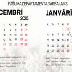 Darba laiks 2025.g.decembri un 2026.g.janvari