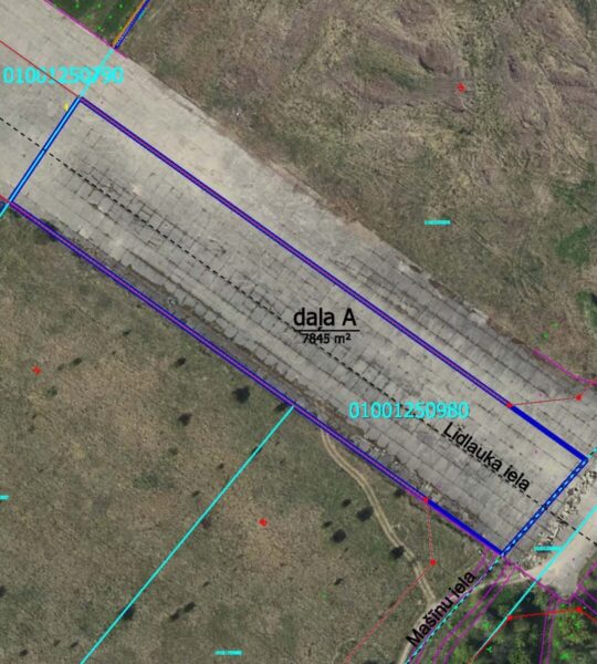 Neapbūvēta zemesgabala bez adreses, Lidlauka ielas rajonā, Rīgā, kadastra apzīmējums 0100 125 0980, daļas “A” pirmā nomas tiesību elektroniskā izsole