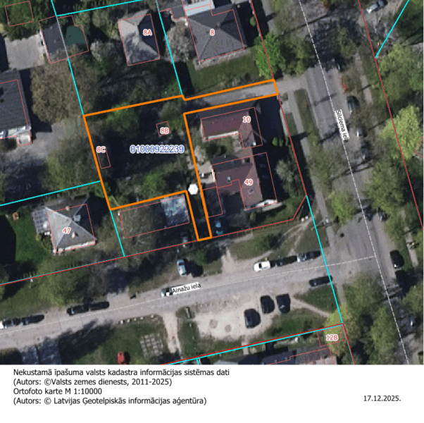 Elektroniskā izsolē ar augšupejošu soli tiek pārdota zemes vienība Silciema ielā 8B, Rīgā (Juglas apkaimē)