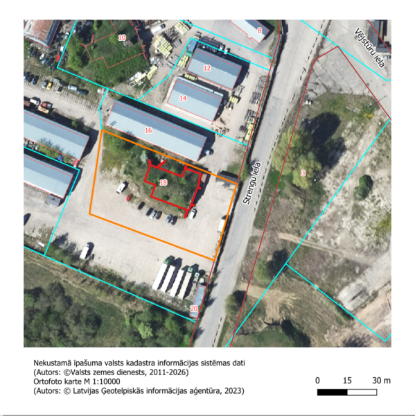 Nekustamais īpašums Strengu ielā 18, Rīgā (kadastra Nr. 0100 125 0600) (Rumbulā)